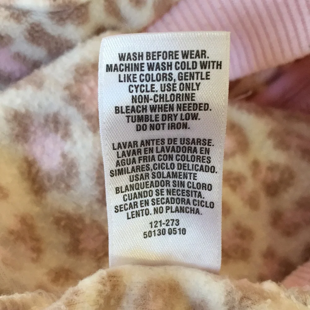 Carter’s pink leopard fleece vest